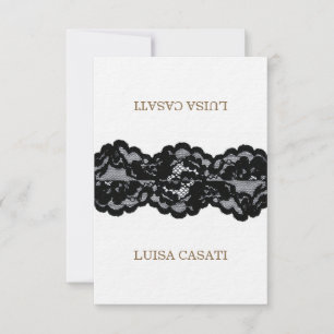 Colección de Tarjetas de Boda de Encaje Negro Anti