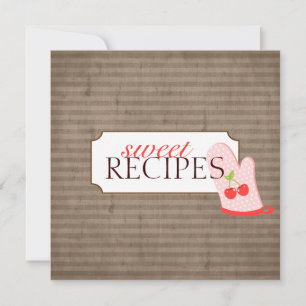Colección de tarjetas de intercambio de receta dul