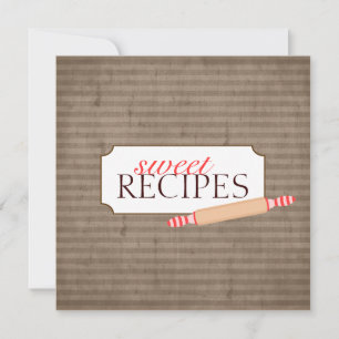 Colección de tarjetas de intercambio de receta dul