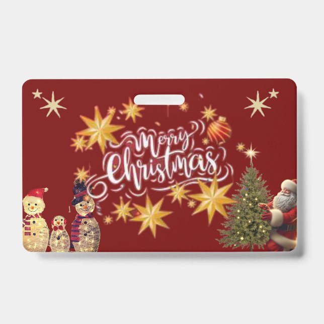 Colección de Tarjetas de Navidad con Insignia Fest (Parte frontal)