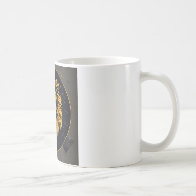 Colección de tazas de león geométrico (Derecha)