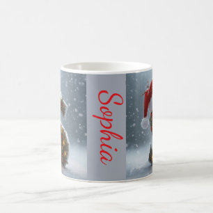 Colección de tazas de Navidad con alfabeto persona