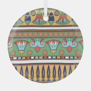 Colección de vintage de ornamento egipcio