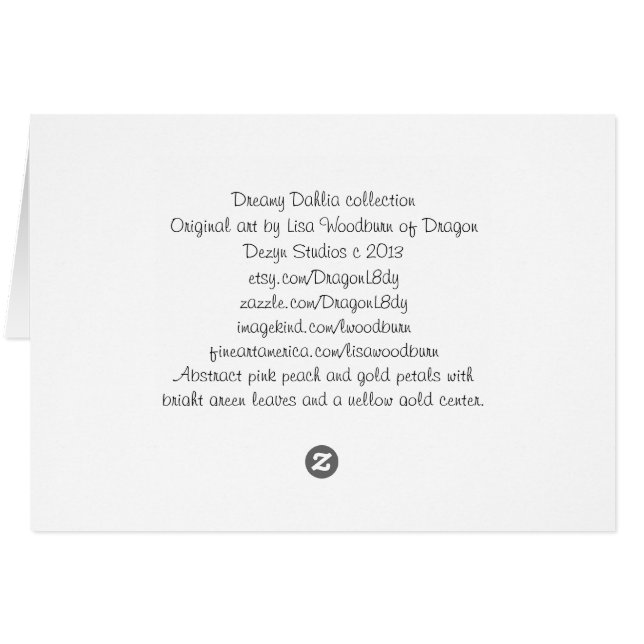 Colección Dreamy Dahlia (Reverso Horizontal)