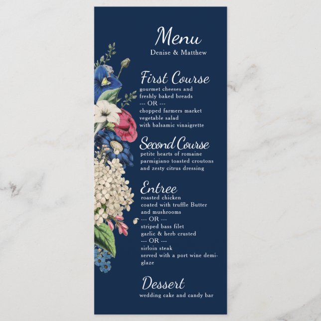 Colección eterna en el menú azul de la noche polac (Anverso)