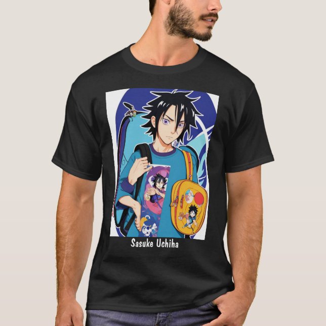 Colección exclusiva de camisetas de Sasuke Uchiha (Anverso)