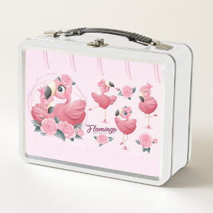 Colección Flamingo Caja de almuerzo Metalizado