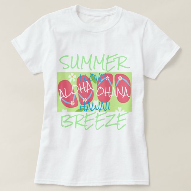 Colección Hawaii Aloha  Camiseta (Diseño del anverso)