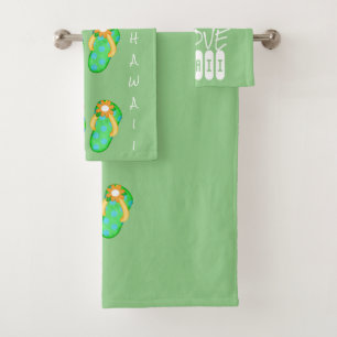 COLECCIÓN HAWAII ALOHA - CONJUNTO DE TOALLAS DE BA