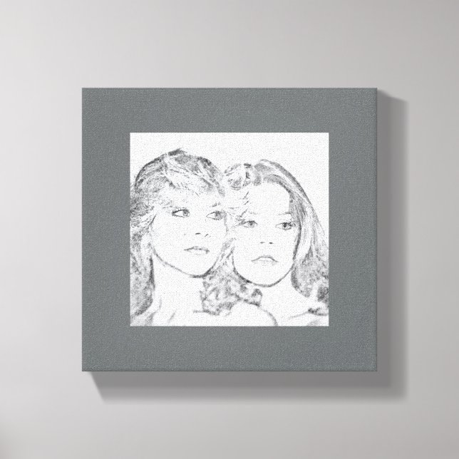 Colección "Hermana" Personalizado arte en el muro (Anverso)