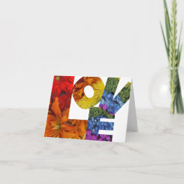 Colección Love Flowers - Tarjeta de nota