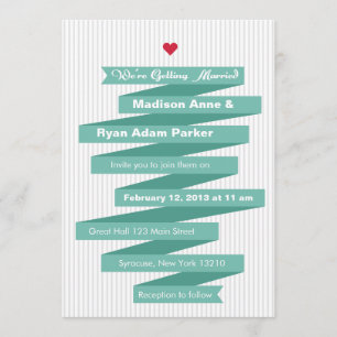 Colección moderna de la cinta de la invitación de