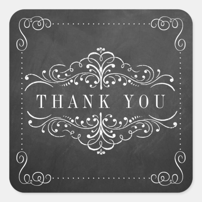 Colección Ornate Chalkboard Boda - Sellos (Anverso)