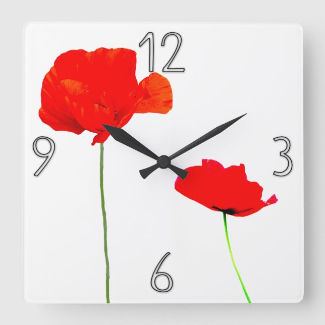 Colección POPPY 03 reloj de pared (Anverso)