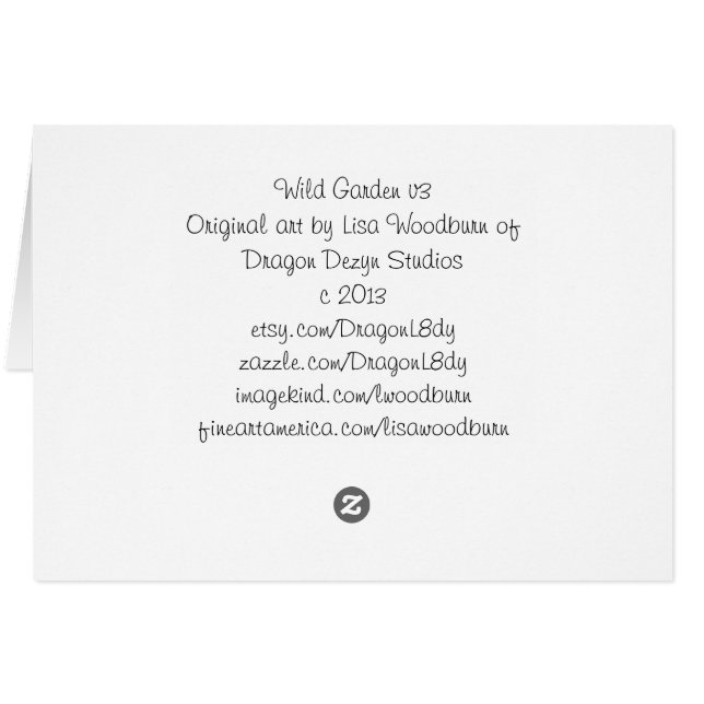 Colección salvaje del jardín v3 (Reverso Horizontal)