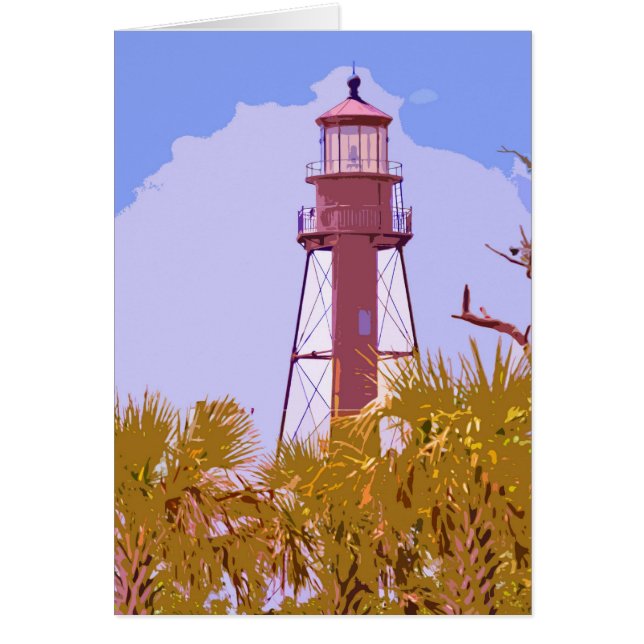 Colección "Sanibel Lighthouse woodcut" (Frente)