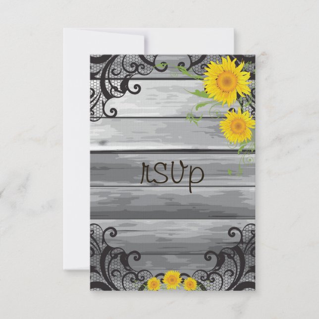 Colección Sunflowers Barn Wood RSVP (Anverso)