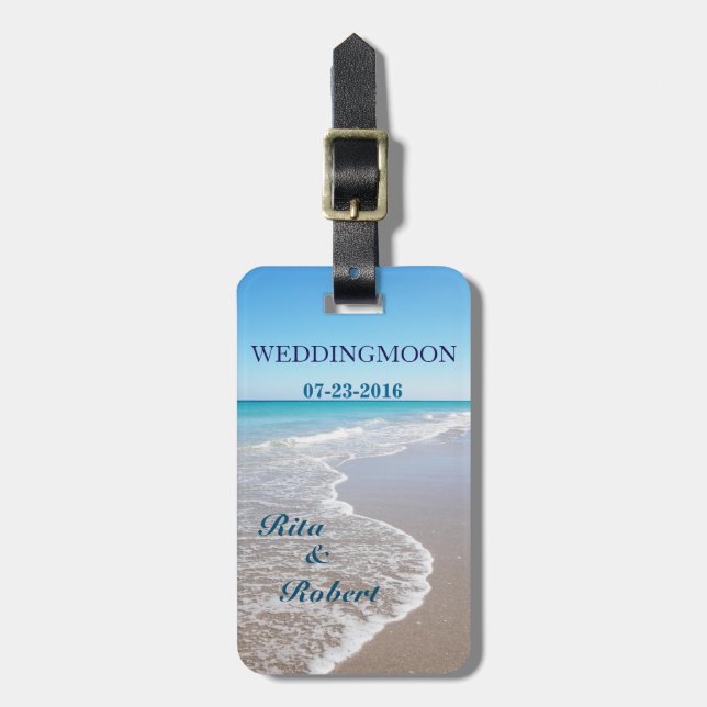 Colección/Weddingmoon de la etiqueta del equipaje (Frente Vertical)