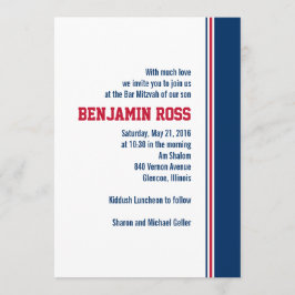 Colegio Bar Mitzvah Invitación