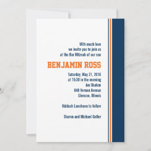 Colegio Bar Mitzvah Invitación