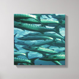 Colegio de Impresión de Canvas de Pescado Verde