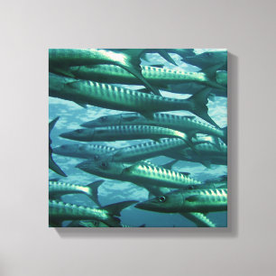 Colegio de Impresión de Canvas de Pescado Verde