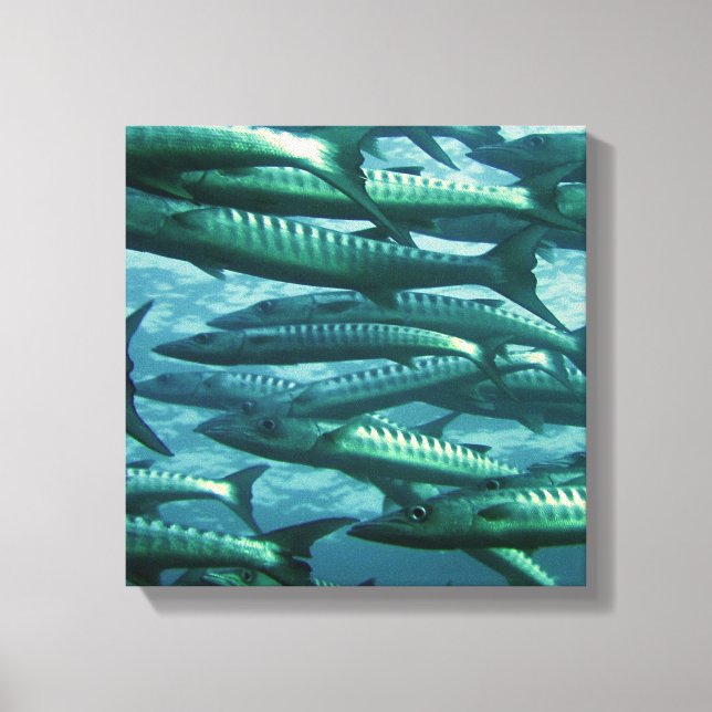 Colegio de Impresión de Canvas de Pescado Verde (Anverso)