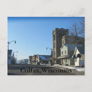 Colfax ,Wisconsin Tarjeta postal