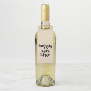 Colgador de botellas feliz para siempre