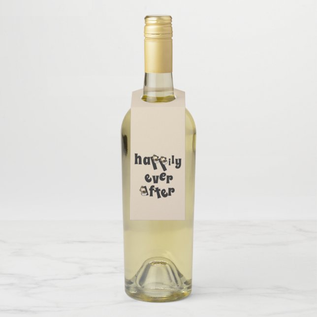 Colgador de botellas feliz para siempre (En botella)