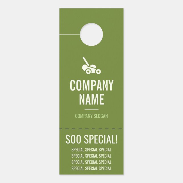 Colgador de la puerta de cuidado del jardín (Anverso)