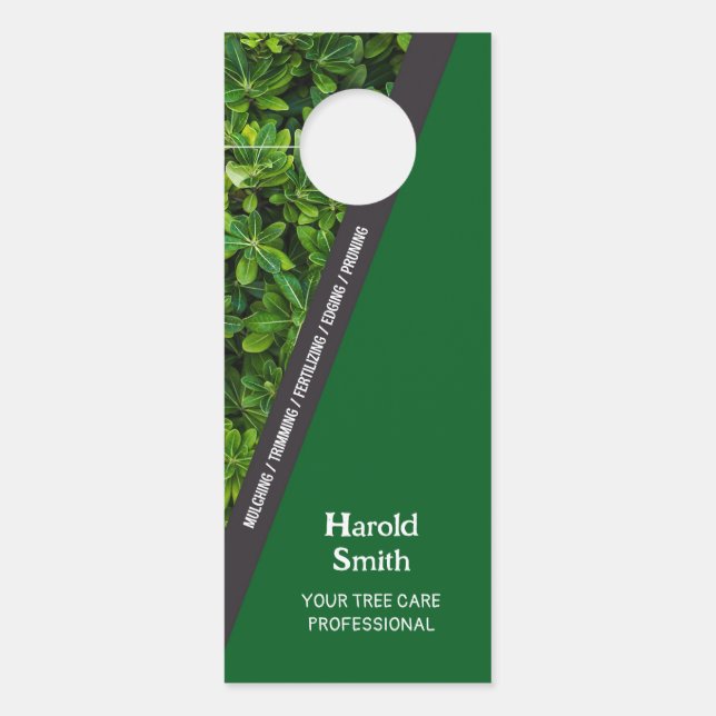 Colgador de la puerta de cuidado del jardín (Anverso)