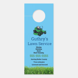 Colgador de la puerta del servicio del jardín azul