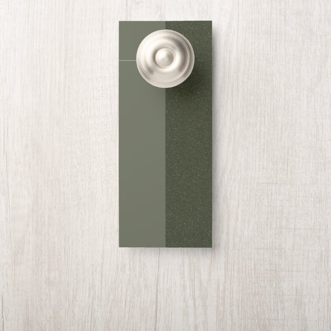 Colgador de puerta texturizada Moss Green Split -  (En pomo)