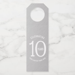 Colgador Para Botellas 10 años aniversario corporativo fiesta apariencia 