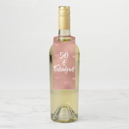 Colgador Para Botellas 50 y fabuloso cumpleaños