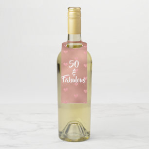 Colgador Para Botellas 50 y fabuloso cumpleaños