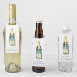 Colgador Para Botellas Acuarela Vino monogramado