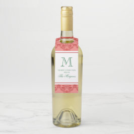 Colgador Para Botellas Adornos Navideños Festivos Monograma