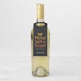 Colgador Para Botellas Adulto divertido de Halloween sin trucos sólo un r