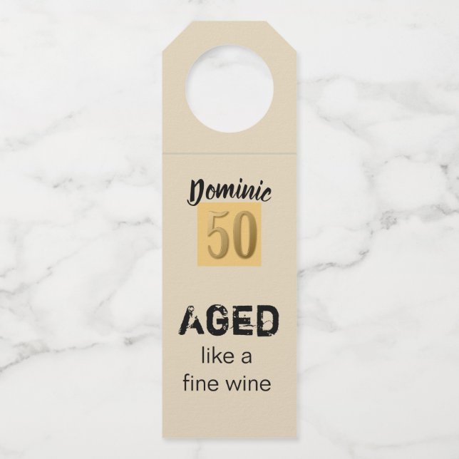 Colgador Para Botellas Aged like a Fine Wine (Anverso)
