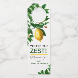 Colgador Para Botellas Agradecimiento de Amistad Eres El Zest Favorito