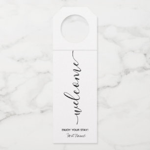 Colgador Para Botellas Alquiler de Vacaciones Bienvenidos Blancos