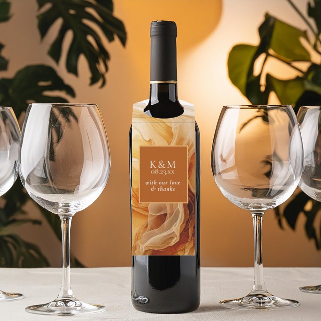 Colgador Para Botellas Amber Brandy Boda de tinta abstracta ID1089 (Subido por el creador)