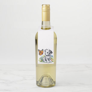 Colgador Para Botellas Amigos de Cute Dalmatian/Butterfly