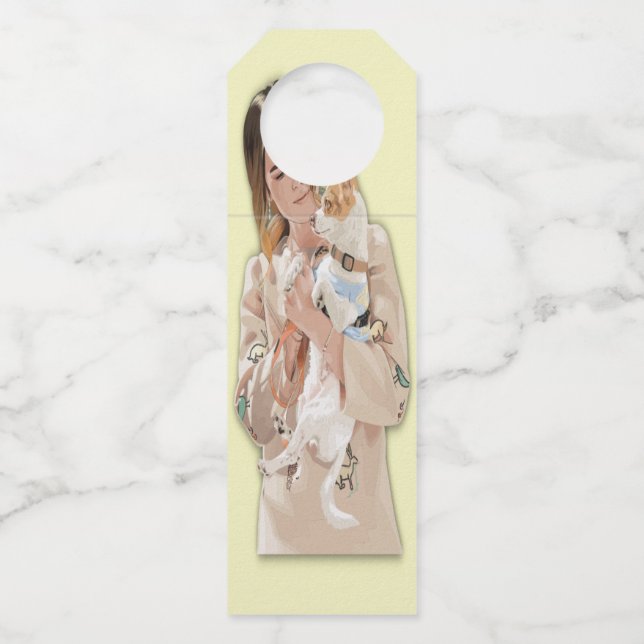 Colgador Para Botellas Añadir imagen personalizada (Anverso)