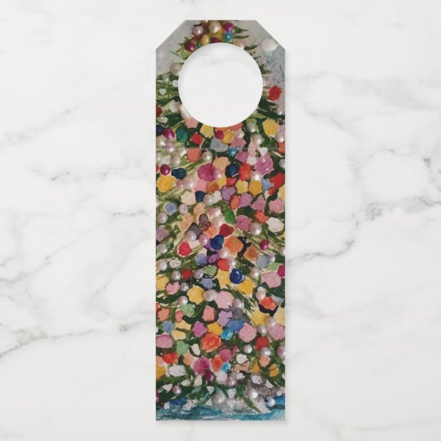 COLGADOR PARA BOTELLAS ÁRBOL DE NAVIDAD (Anverso)