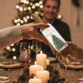 Colgador Para Botellas Árbol de Navidad personalizado de nuestra familia