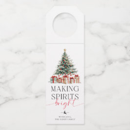 Colgador Para Botellas Árbol de Navidad que hace brillantes regalos a los
