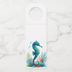 Colgador Para Botellas arte náutico/de playa/caballito de mar costero